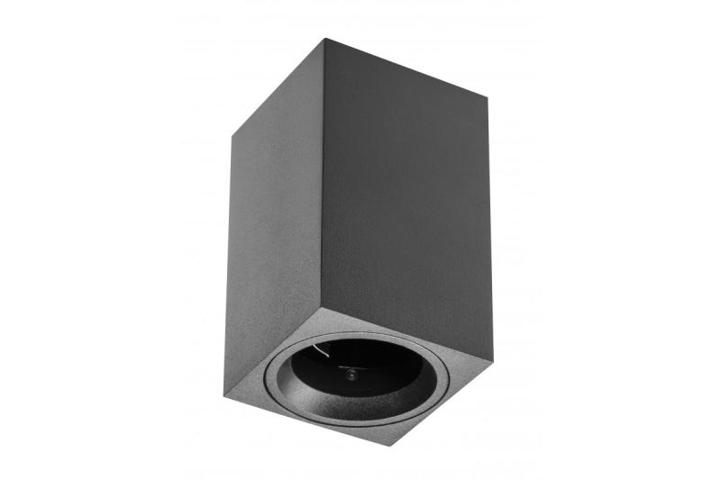 Decor Lampe encastrée de surface SENSA MINI en aluminium 70x70x115 IP20 max 50W boîtier carré noir. 1208964015