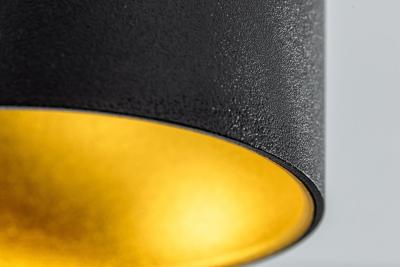 Decor Luminaire de plafond TENSA alum. 96x140 IP20 GU10 rond noir. 1208964018