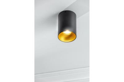 Decor Luminaire de plafond TENSA alum. 96x140 IP20 GU10 rond noir. 1208964018