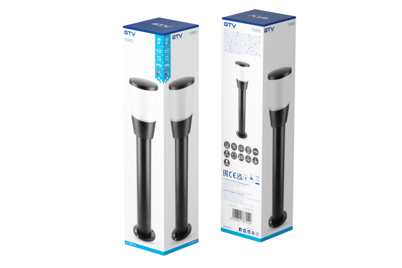 Decor Luminaire de jardin TORO-P 50 E27 MAX.15W IP54 AC220-240V 50-60Hz poteau noir. 1208964024