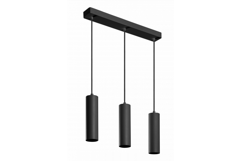 Decor Luminaire suspendu TRESOS II 3xGU10 en aluminium IP20 max. 3x20W noir. 1208964030