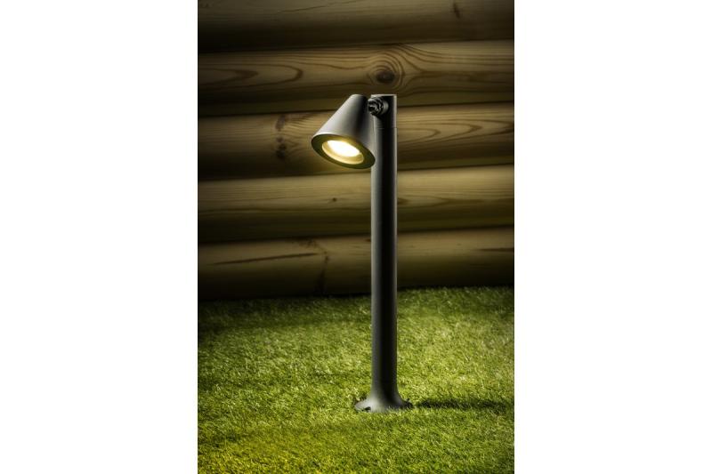 Decor LUSTINO-P 50 GU10 MAX.20W IP44 AC220-240V 50-60Hz fixation de jardin graphite sur poteau 1208964033
