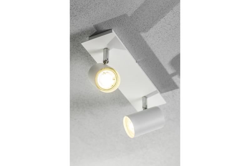 Decor Luminaire de plafond VENETO IP20 max. 20W 2 x GU10 rond blanc. 1208964037