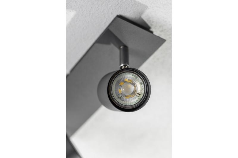 Decor Luminaire de plafond VENETO IP20 max. 20W 2 x GU10 rond noir 1208964038