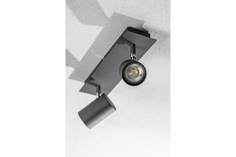 Decor Luminaire de plafond VENETO IP20 max. 20W 2 x GU10 rond noir 1208964038