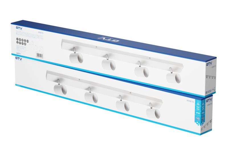 Decor Luminaire de plafond VENETO IP20 max. 20W 4 x GU10 rond blanc. 1208964041