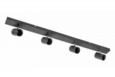 Decor Luminaire de plafond VENETO IP20 max. 20W 4 x GU10 rond noir 1208964042
