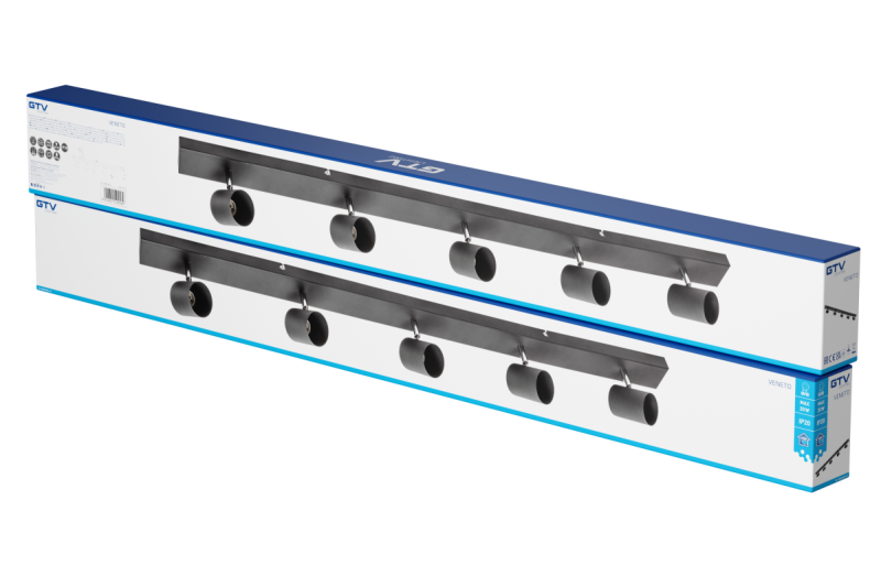 Decor Luminaire de plafond VENETO IP20 max. 20W 5 x GU10 rond noir. 1208964044