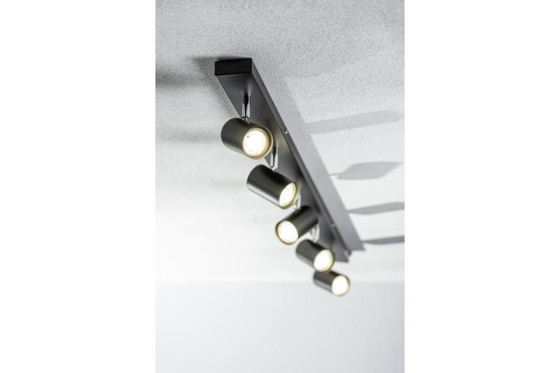 Decor Luminaire de plafond VENETO IP20 max. 20W 5 x GU10 rond noir. 1208964044