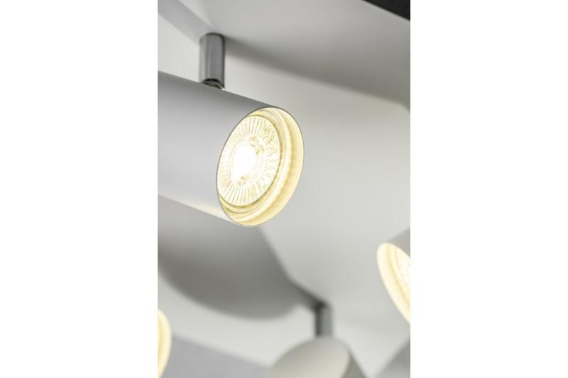 Decor Luminaire de plafond VENETO IP20 max. 20W 4 x GU10 rond/carré blanc. 1208964045