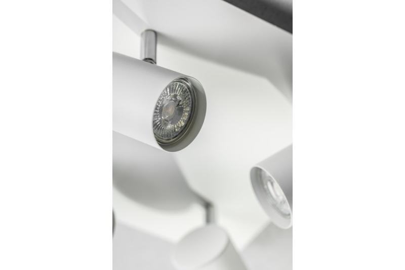 Decor Luminaire de plafond VENETO IP20 max. 20W 4 x GU10 rond/carré blanc. 1208964045