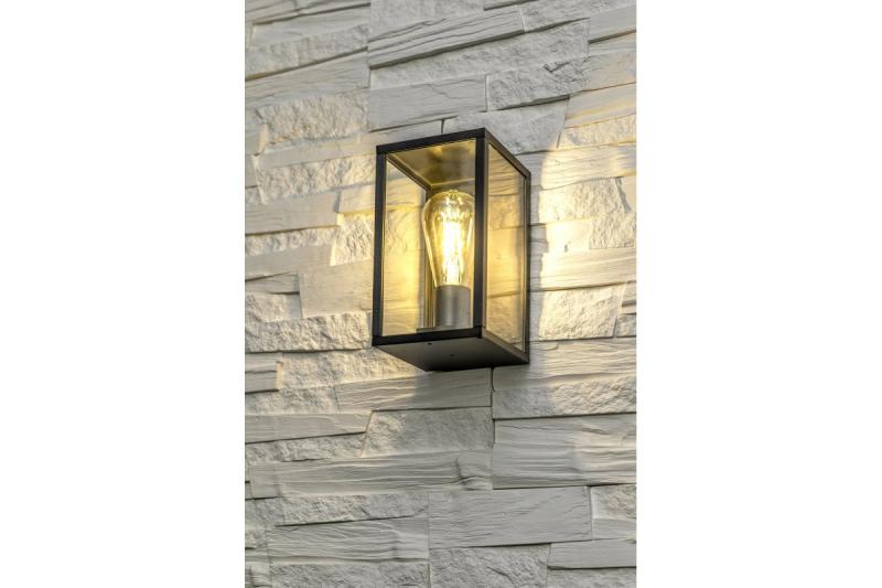 Decor Élément de jardin VENTANA-AU E27 MAX.20W IP54 AC220-240V 50-60Hz applique supérieure droite noire. 1208964048