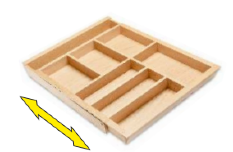 Décor Cutle Range-couverts Cuisine Ajustable Insert pour Armoires de 600-1000mm 1208966291