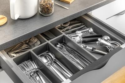 Decor Cutle Range-couverts Insert pour Tiroir de Cuisine 500 Anthracite 1208966376