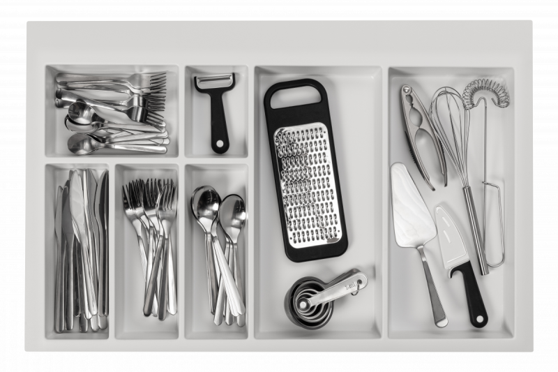 Décor Insert Cutle pour Tiroir de Cuisine 800 Axispace Blanc 1208966379