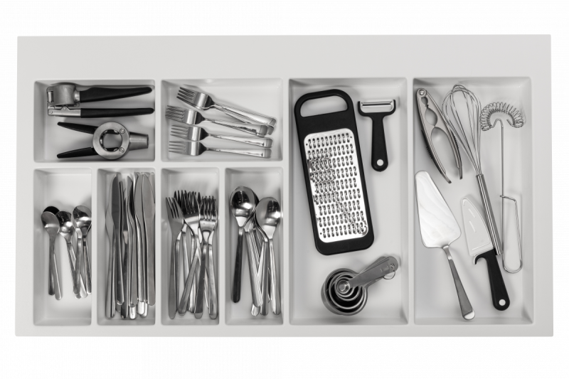 Décor Cutle Bac à Couverts Insert pour Tiroir de Cuisine 900 Blanc 1208966381