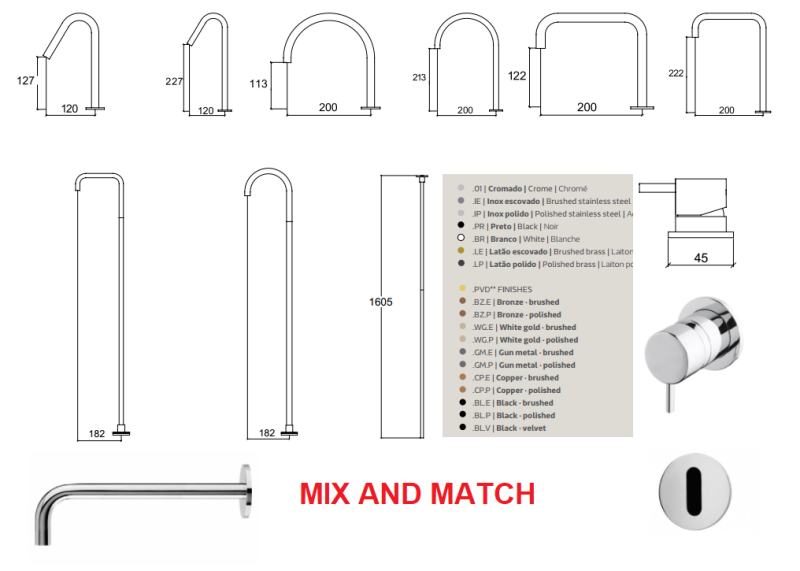 Waterevolution Flow Capteur infrarouge à piles pour lavabo encastré lumière or satiné T118EBWGE