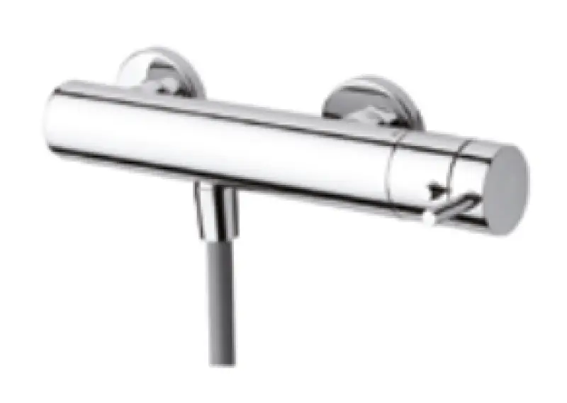 Waterevolution Flow mitigeur thermostatique de douche avec PVD or clair T140TWGE