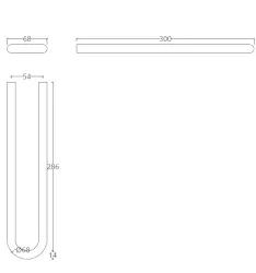 Porte-serviettes Waterevolution Flow PVD Light Gold A115WGE