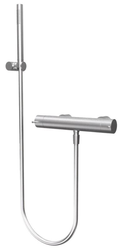 Waterevolution Flow thermostatique de douche avec ensemble de douche en inox T140TNIE