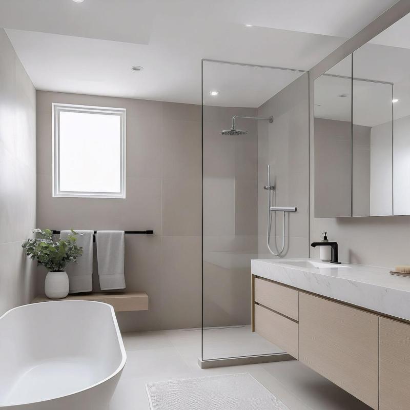 Waterevolution Flow thermostatique de douche avec ensemble de douche en inox T140TNIE