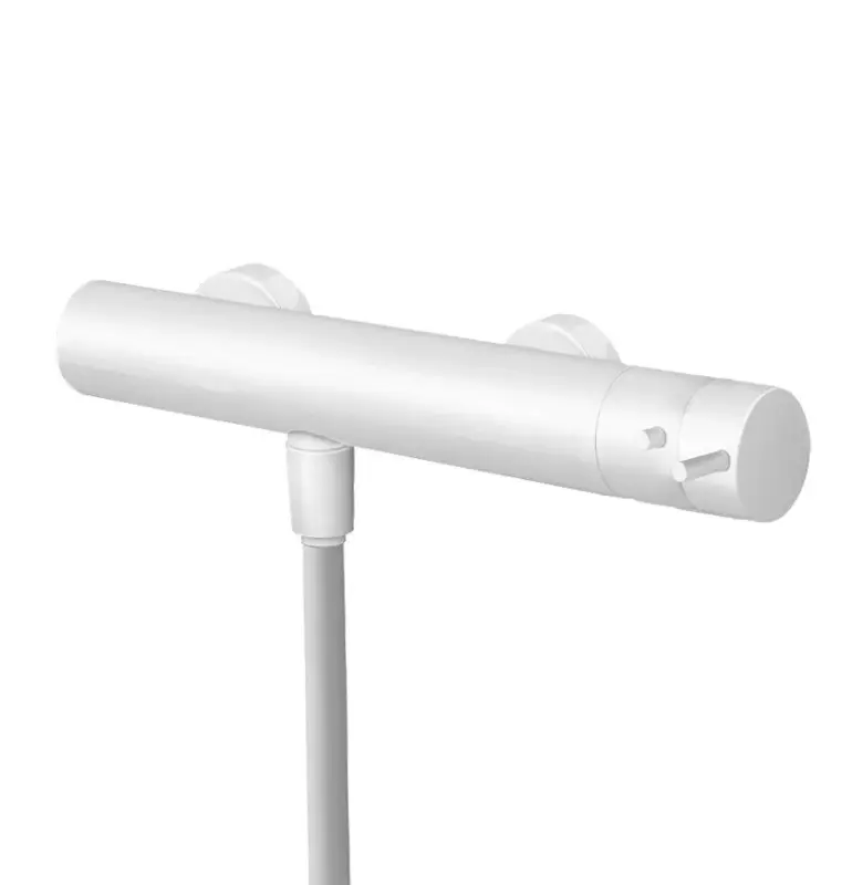 Waterevolution Flow thermostat de douche avec ensemble de douche rond blanc T140TNRBR