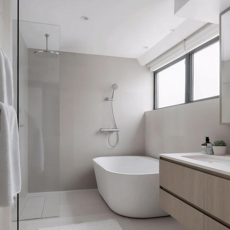 Waterevolution Flow thermostatique de douche avec ensemble de douche rond en inox T140TNRIE