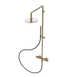 Waterevolution Flow combinaison de douche avec douche de tête PVD or White Gold T141NWGE