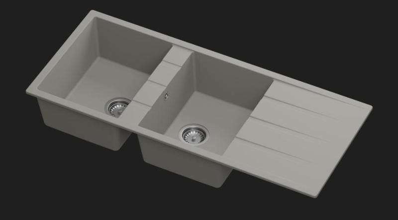 GraniteMy Échantillon de couleur Quartz Granit Évier Universel TAUPE 1208967247