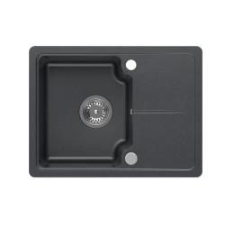 Quadri Kendal évier en granit anthracite 58x44cm avec égouttoir 1208967403