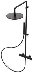 Ensemble de douche Waterevolution Flow avec douche de tête noire mate 250mm T141N25PR