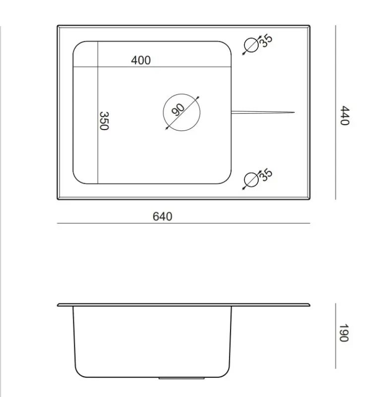 Ensemble Quadri Glazz avec robinet de cuisine et évier en inox avec égouttoir en verre noir 64x44cm réversible 1208967493