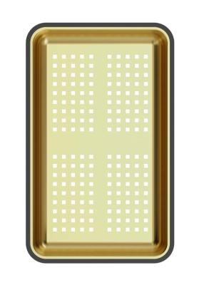 Quadri bac à déchets doré 38x23 cm pour éviers Newport 1208967506