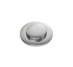 Évier double en inox Quadri avec ensemble de drainage et trop-plein, bouton poussoir en inox 1208967591.