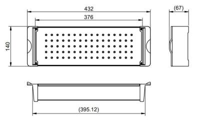 Bac d'insertion Pure.Sink Prestige pour évier Gun Metal PPGCL40-61