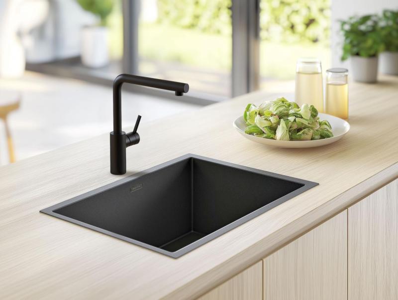 Robinet de cuisine Pure.Sink Elite Steel Spark noir mat PS8040-10.