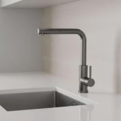 Pure.Sink Elite Steel Spark-S robinet de cuisine PVD Gun Metal avec bec extractible PS8041-61