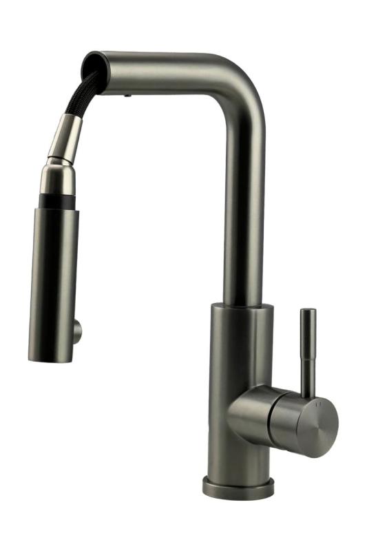 Pure.Sink Elite Steel Spark-S robinet de cuisine PVD Gun Metal avec bec extractible PS8041-61