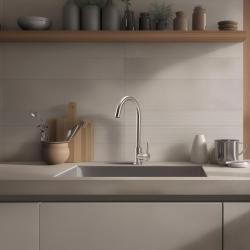 Robinet de cuisine Pure.Sink Elite Steel Stream en inox PS8044-02