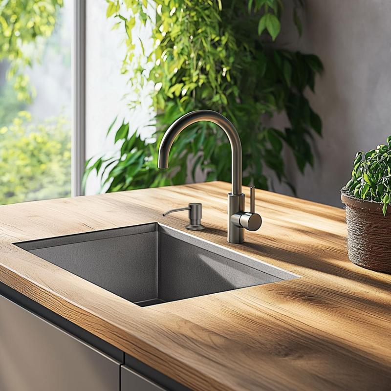 Distributeur de savon encastré Quadri Manchester Anthracite - Rechargeable par le dessus 1208967656