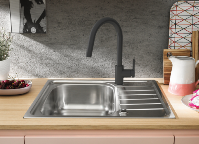 Franke Lina Mitigeur de Cuisine Onyx avec Douchette Extractible 115.0626.055