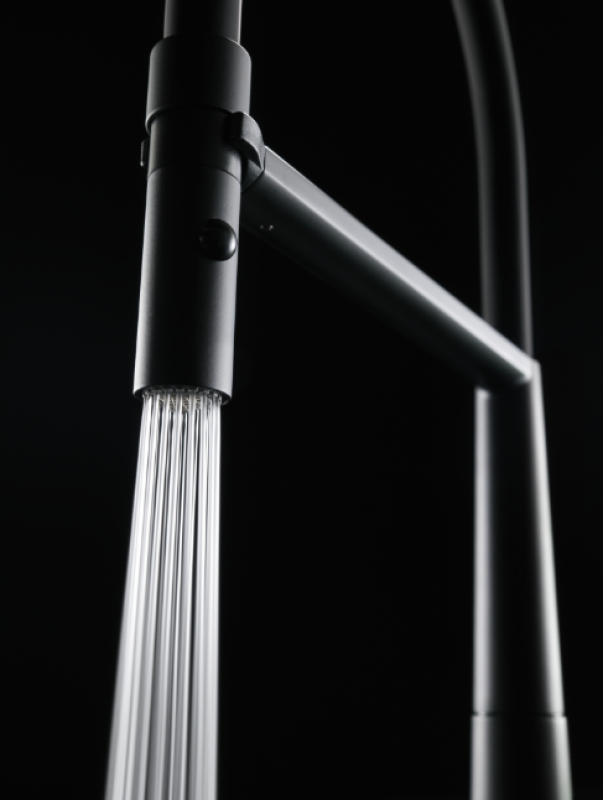 Franke Icon Mitigeur de Cuisine Monocommande avec Douchette Flexible, Noir 115.0690.598