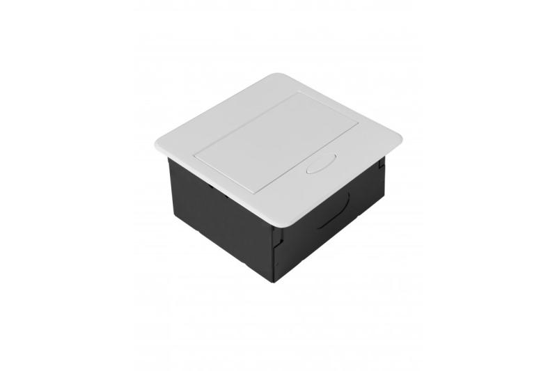 Prise encastrée pour meubles AVARO, 1x Prise Schuko, USB A+C, Câble 1,5m, Blanc