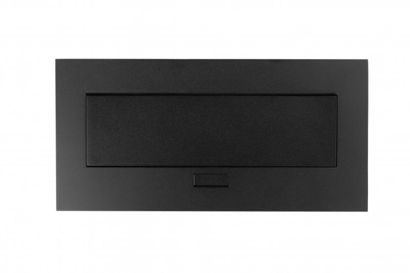 Prise pour meubles 2x prise schuko, USB A+C, sans câble, noir