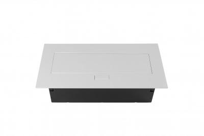 Prise pour meubles 2x prise avec mise à la terre, USB A+C, câble d'alimentation avec prise, blanc