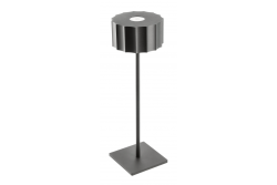 Lampe de table LED AZELIA, 2,5W, 200lm, DC 5V, 1A, 4000 K, batterie 4000 mAh, dimmable, noire