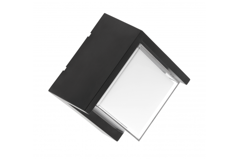 Luminaire de façade LED CANTI II, 12W, 1000lm, AC220-240V, 50/60Hz, IP65, 4000K, noir