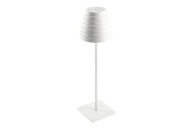 'Lampe de table LED FIZZI, 2,5W, 200lm, DC 5V, 1A,4000 K, batterie 4000 mAh, blanche'