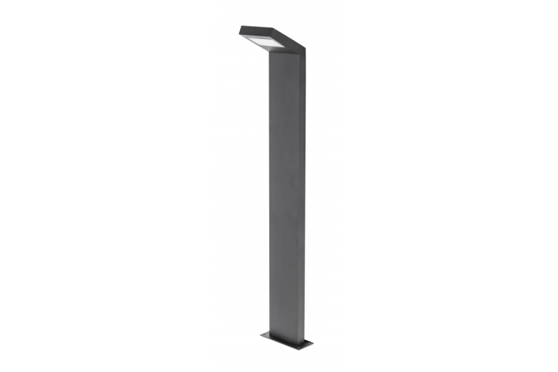 Luminaire de jardin LONDON LED, 10W, 720lm, IP54, AC220-240V, 50/60Hz, 4000K, poteau droit, 78 cm, noir