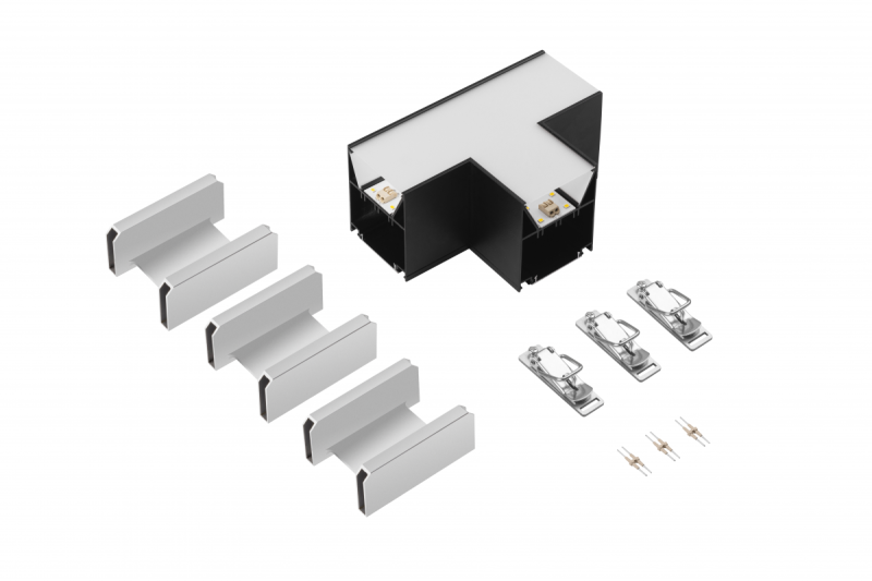 VINEA Connecteur en T, LED, noir